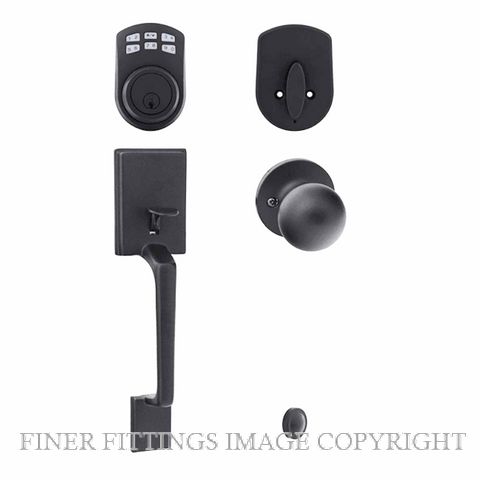 EZSET EZSET KE400CABABLK CAPRI GRIPSET + BALA KNOB + KEYPAD DEADBOLT BLACK