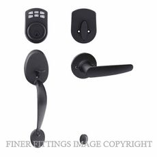 EZSET EZSET KE400MAHNBLK MAYFAIR GRIPSET + HAWTHORN LEVER + KEYPAD DEADBOLT BLACK