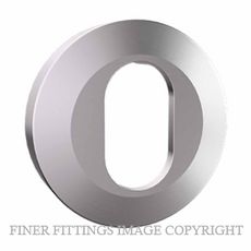CARBINE CRISI CRF136-EETF-SS EXTERNAL OVAL CYLINDER ESCUTCHEON SATIN STAINLESS 316