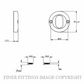 CARBINE CRISI CRF136-EITF-SS INTERNAL OVAL CYLINDER ESCUTCHEON SATIN STAINLESS 316