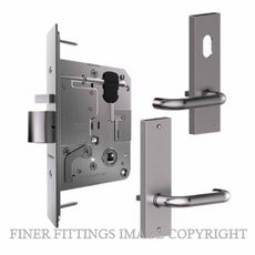 CARBINE CSM72-18C-19P-SS LONGREACH CLASSROOM LOCK & HANDLE KITSET SATIN STAINLESS 316