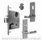 CARBINE CSM72-18C-19T-SS LONGREACH OFFICE LOCK & HANDLE KITSET SATIN STAINLESS 316