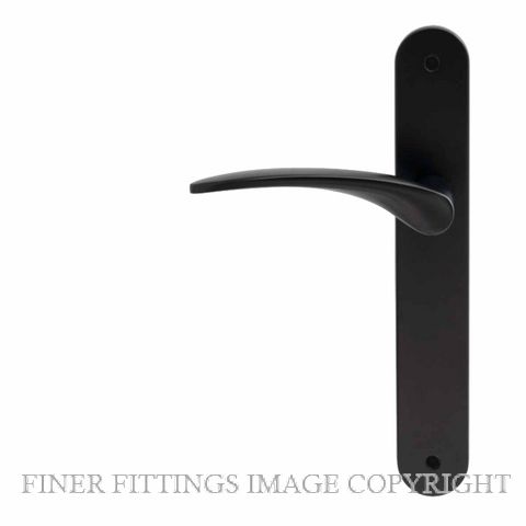 WINDSOR GALAXY APOLLO BLK LEVER ON PLATE HANDLES MATT BLACK