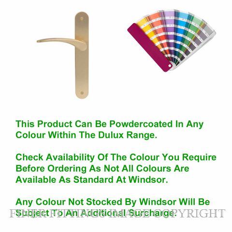 WINDSOR GALAXY APOLLO PC LEVER ON PLATE HANDLES POWDERCOAT