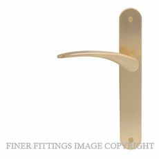 WINDSOR GALAXY APOLLO MSB LEVER ON PLATE HANDLES MATT SATIN BRASS