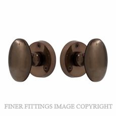 WINDSOR 5071-5072 OVAL KNOB ON ROSE ANTIQUE BRONZE