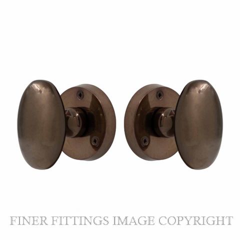 WINDSOR 5071-5072 OVAL KNOB ON ROSE ANTIQUE BRONZE