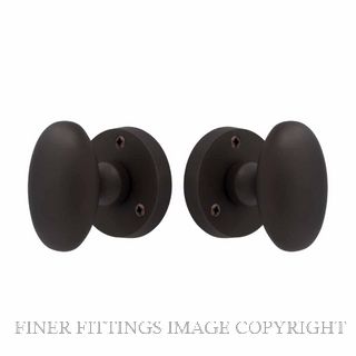 WINDSOR 5071 VB KNOB LATCH OVAL HANDLES VINTAGE BRONZE