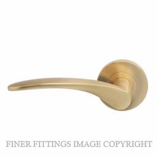 WINDSOR GALAXY APOLLO MSB LEVER ON ROSE HANDLES MATT SATIN BRASS