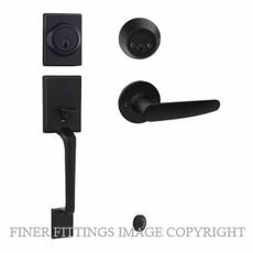 EZSET EZ410CAHNSC CAPRI ENT/SET DBL CYL HAWTHORN INT MATT BLACK