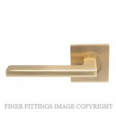 WINDSOR GALAXY VECTOR ELITE MSB LEVER ON ROSE HANDLES MATT SATIN BRASS