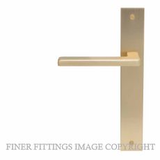 WINDSOR GALAXY VECTOR ELITE MSB LEVER ON PLATE HANDLES MATT SATIN BRASS