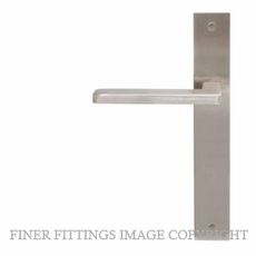 WINDSOR GALAXY VECTOR ELITE BN LEVER ON PLATE HANDLES BRUSHED NICKEL