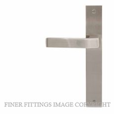 WINDSOR GALAXY QUBE BN LEVER ON PLATE HANDLES BRUSHED NICKEL
