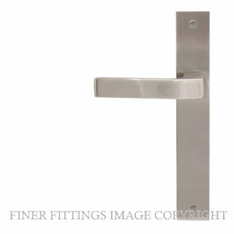 WINDSOR GALAXY QUBE BN LEVER ON PLATE HANDLES BRUSHED NICKEL