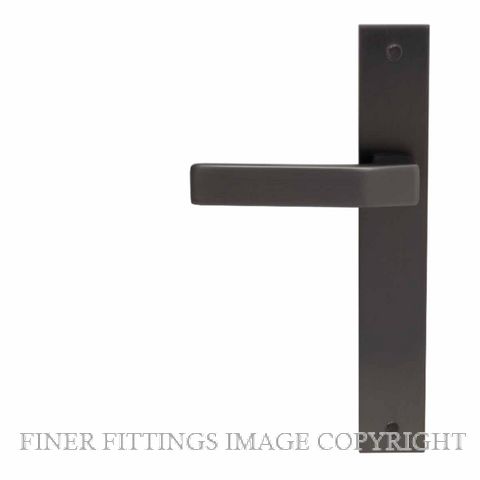 WINDSOR GALAXY QUBE GN LEVER ON PLATE HANDLES GRAPHITE NICKEL