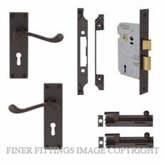 WINDSOR 7062 VB FRENCH DR KIT (7005+1107+1109+2X 5213) VINTAGE BRONZE