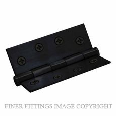 WINDSOR 5906 BLK HINGE BRASS LOOSE PIN FLAT TIP 102X76 MATT BLACK