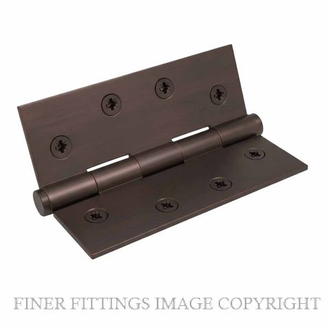 WINDSOR 5906 CCB HINGE BRASS FIXED PIN FLAT TIP 102X76 COCOA BRONZE