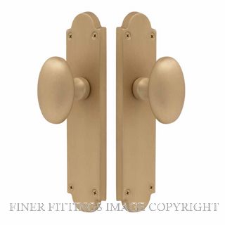 WINDSOR 5073-MSB CAMDEN VICTORIAN PLAIN PLATE MATT SATIN BRASS