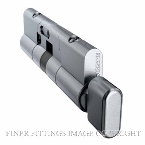 CARBINE CPF-5T-45-45SC KEY & TURN EURO CYLINDER SATIN CHROME