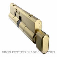 CARBINE CPF-5T-50-50SB KEY & TURN EURO CYLINDER SATIN BRASS