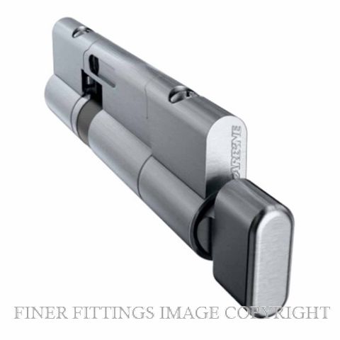CARBINE CPF-5T-35-65SC KEY & TURN EURO CYLINDER SATIN CHROME