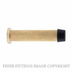 WINDSOR 5291-USB WALL DOOR STOP 85MM DIAMOND KNURL UNLACQUERED SATIN BRASS