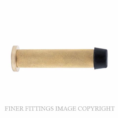 WINDSOR 5291-USB WALL DOOR STOP 85MM DIAMOND KNURL UNLACQUERED SATIN BRASS