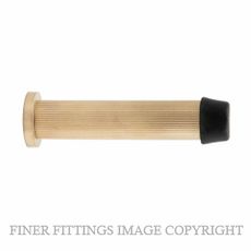 WINDSOR 5292-USB WALL DOOR STOP 85MM LINEAR KNURL UNLACQUERED SATIN BRASS