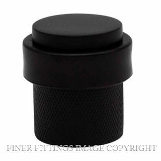 WINDSOR 5293 BLK 38MM FLOOR DOOR STOP DIAMOND KNURL MATT BLACK
