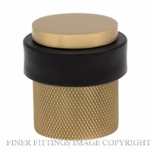 WINDSOR 5293 MSB 38MM FLOOR DOOR STOP DIAMOND KNURL MATT SATIN BRASS