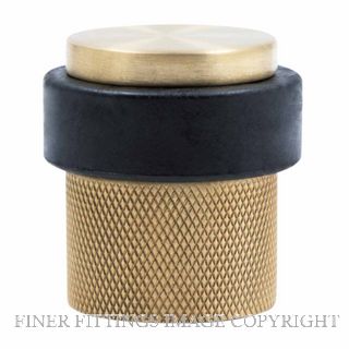 WINDSOR 5293 USB 38MM FLOOR DOOR STOP DIAMOND KNURL UNLACQUERED SATIN BRASS