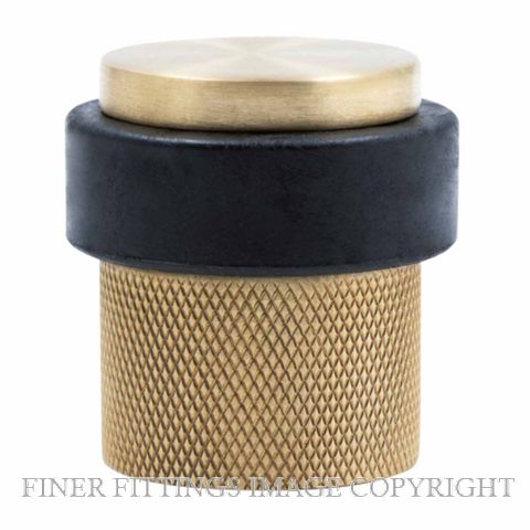 WINDSOR 5293 USB 38MM FLOOR DOOR STOP DIAMOND KNURL UNLACQUERED SATIN BRASS