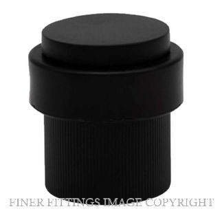 WINDSOR 5294 BLK 38MM FLOOR DOOR STOP LINEAR KNURL MATT BLACK