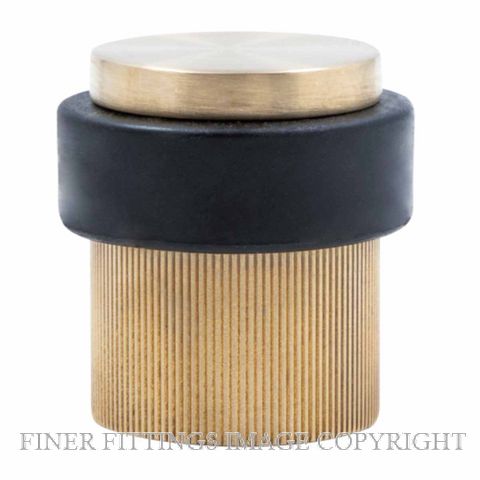WINDSOR 5294 USB 38MM FLOOR DOOR STOP LINEAR KNURL UNLACQUERED SATIN BRASS