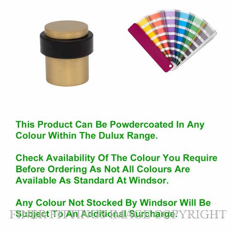 WINDSOR 5281 PC 38MM FLOOR MOUNT DOOR STOP POWDER COAT