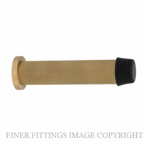 WINDSOR 5291-MSB WALL DOOR STOP 85MM DIAMOND KNURL MATT SATIN BRASS