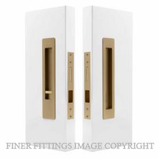 WINDSOR 5710 LUME SLIDING DOOR PRIVACY SET SNIB-BLANK  MATT SATIN BRASS