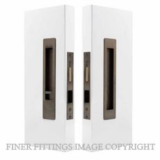 WINDSOR 5710 LUME SLIDING DOOR PRIVACY SET SNIB-BLANK  NATURAL BRONZE