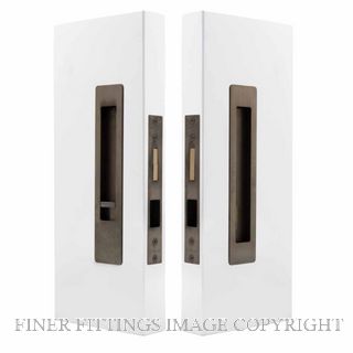 WINDSOR LUME 5710-NB PRIVACY SET - INTEGRATED - SNIB/BLANK - 200MM  NATURAL BRONZE
