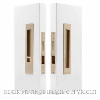 WINDSOR LUME 5710-USB PRIVACY SET - INTEGRATED - SNIB/BLANK - 200MM  UNLACQUERED SATIN BRASS