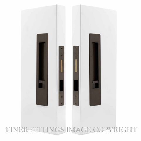 WINDSOR 5720 LUME SLIDING DOOR PRIVACY SET SNIB-SNIB  ANTIQUE BRONZE