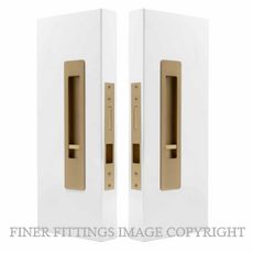 WINDSOR 5720 LUME SLIDING DOOR PRIVACY SET SNIB-SNIB  MATT SATIN BRASS