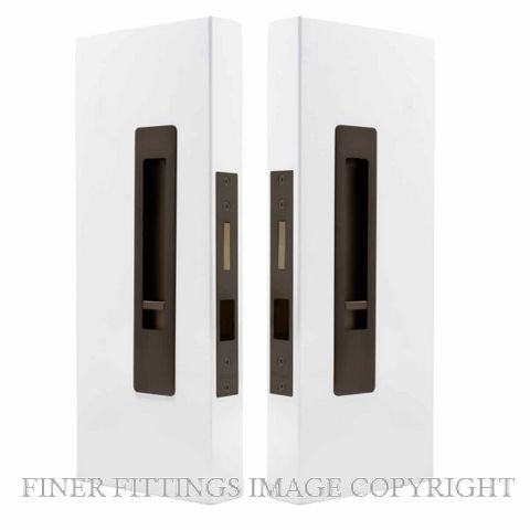 WINDSOR 5720 LUME SLIDING DOOR PRIVACY SET SNIB-SNIB  COCOA BRONZE