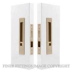 WINDSOR 5720 LUME SLIDING DOOR PRIVACY SET SNIB-SNIB  UNLACQUERED SATIN BRASS