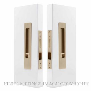 WINDSOR LUME 5720-USB PRIVACY SET - INTEGRATED - SNIB/SNIB - 200MM  UNLACQUERED SATIN BRASS