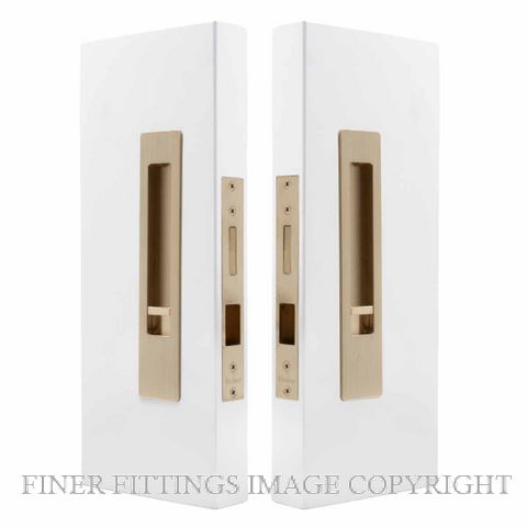 WINDSOR 5720 LUME SLIDING DOOR PRIVACY SET SNIB-SNIB  UNLACQUERED SATIN BRASS