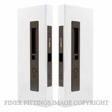 WINDSOR 5730 LUME SLIDING DOOR LOCKSET  KEY-KEY ANTIQUE BRONZE