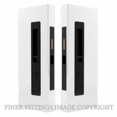 WINDSOR 5730 LUME SLIDING DOOR LOCKSET  KEY-KEY MATT BLACK